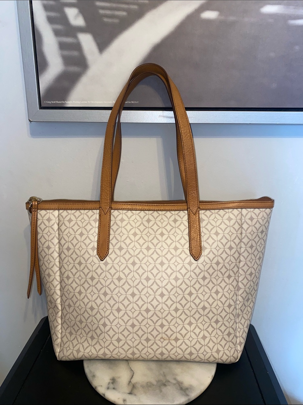 Fossil Sidney Tote shoulder leather bag